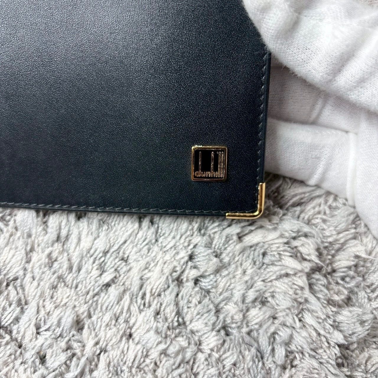 dunhill ダンヒル 名刺入れ カードケース レザー ブラック - メルカリ