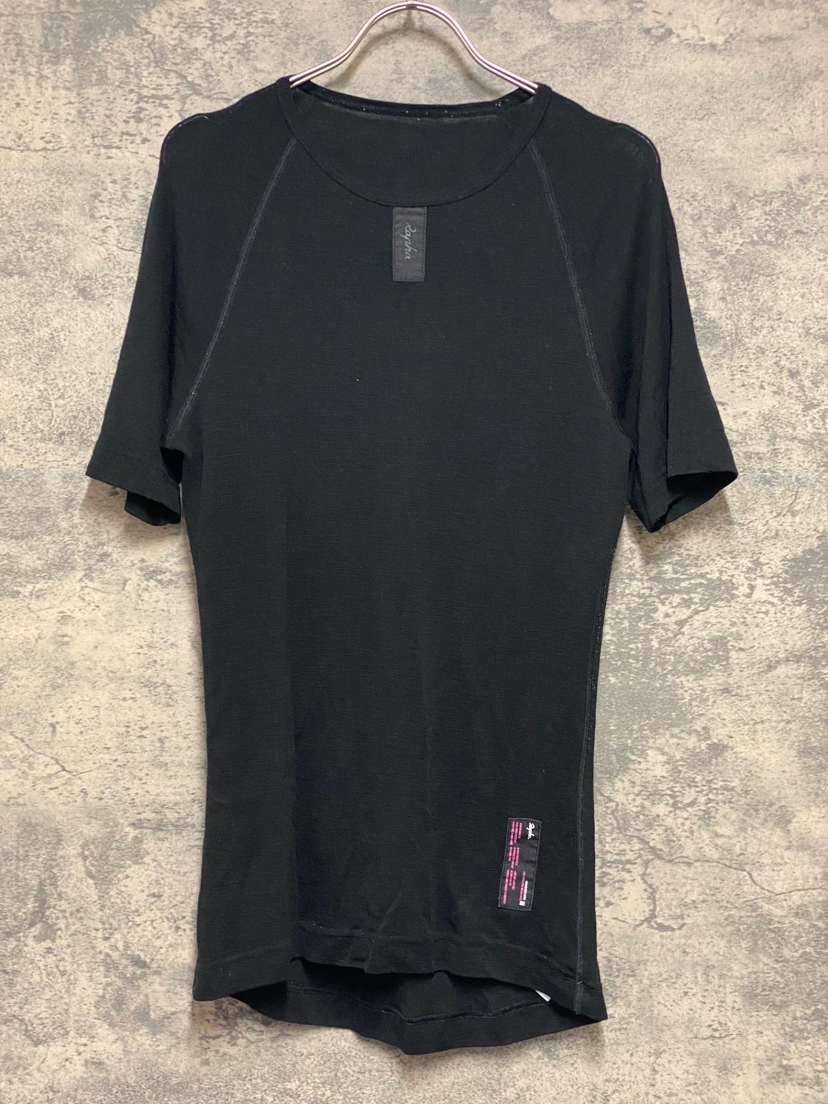 KI188 ラファ Rapha MERINO BASE LAYER 半袖 ベースレイヤー 黒 M