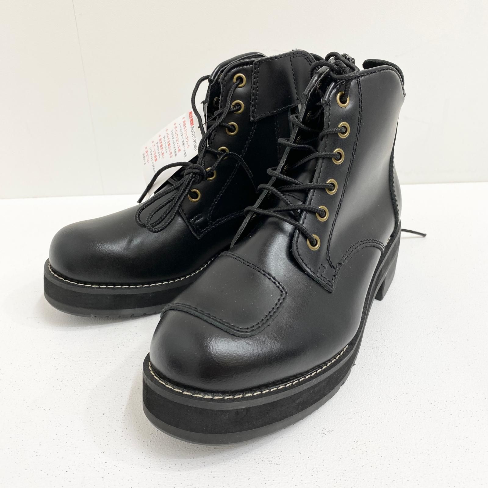 WILD WING レザー製黒ブーツ 加古川店】 中古 WILD WING 厚底ｽﾜﾛｰﾚｻﾞｰﾌﾞｰﾂ 25.0cm WWM-0003ATU