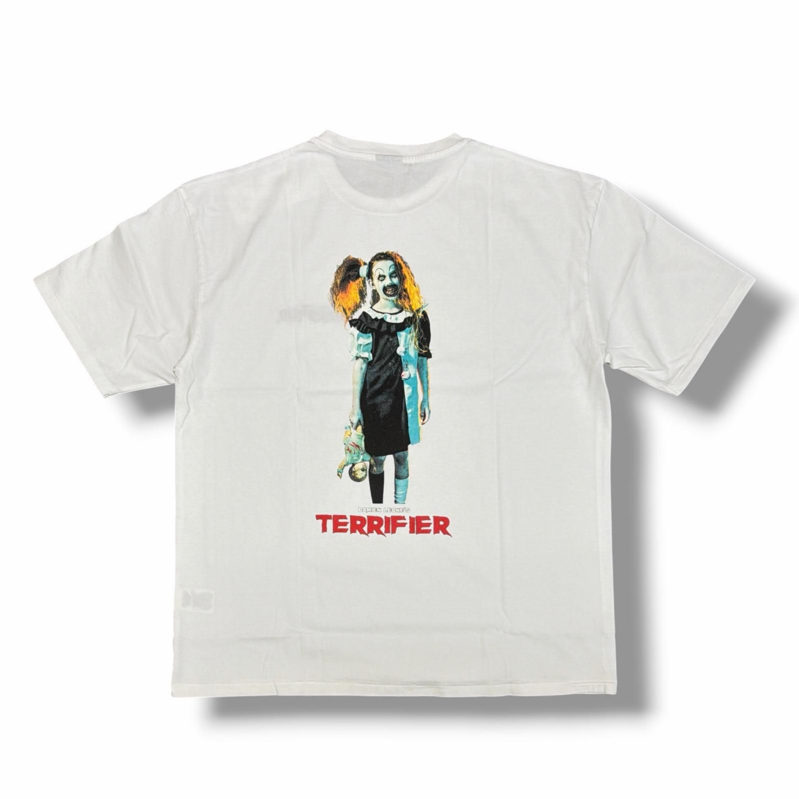 未使用 WACKO MARIA × TERRIFIER HEAVY WEIGHT CREW NECK T-SHIRT ワコマリア × テリファー TERRIFIER-WM-WT04 ホワイト L （19048M） 7,560円