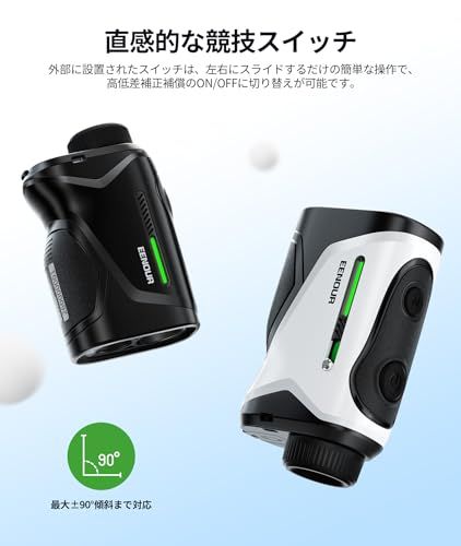 N◆EENOUR ゴルフレーザー距離計 K1/K2 超小型 最速0.02s測定 3点間距離 高透過レンズ 競技対応 ミニ 距離計測器 専用ケース付き e786fc00