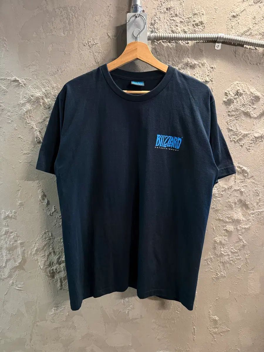 L BLIZZARD ビックロゴ グラフィック 半袖 Tシャツ ブラック