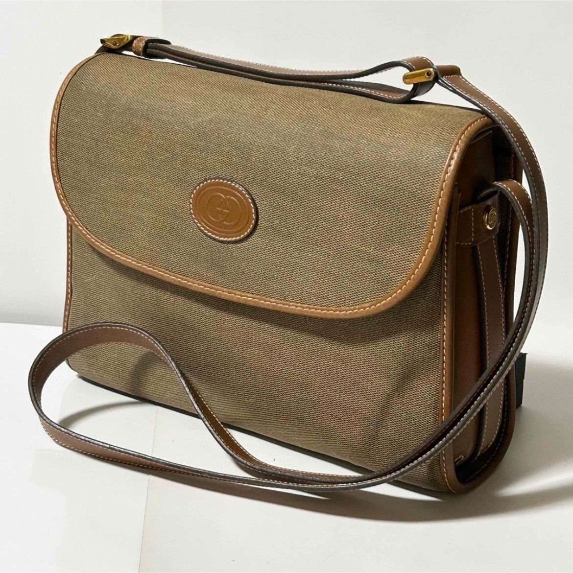 GUCCI ヴィンテージ オールドグッチ 001.14.0712 レザー キャンバス