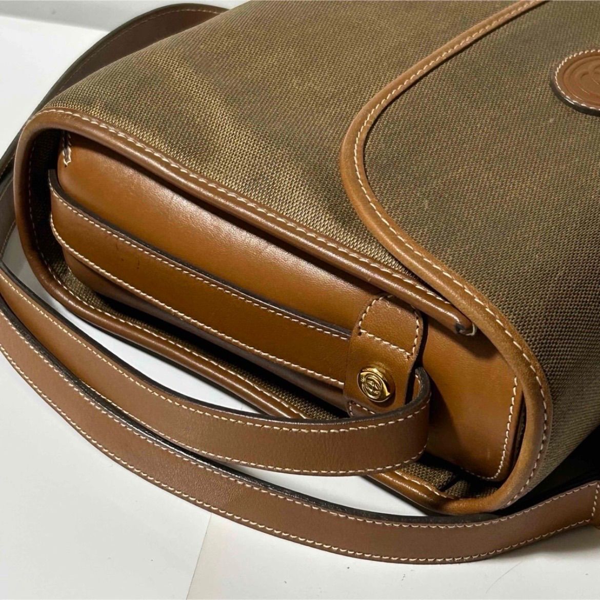 GUCCI ヴィンテージ オールドグッチ 001.14.0712 レザー キャンバス