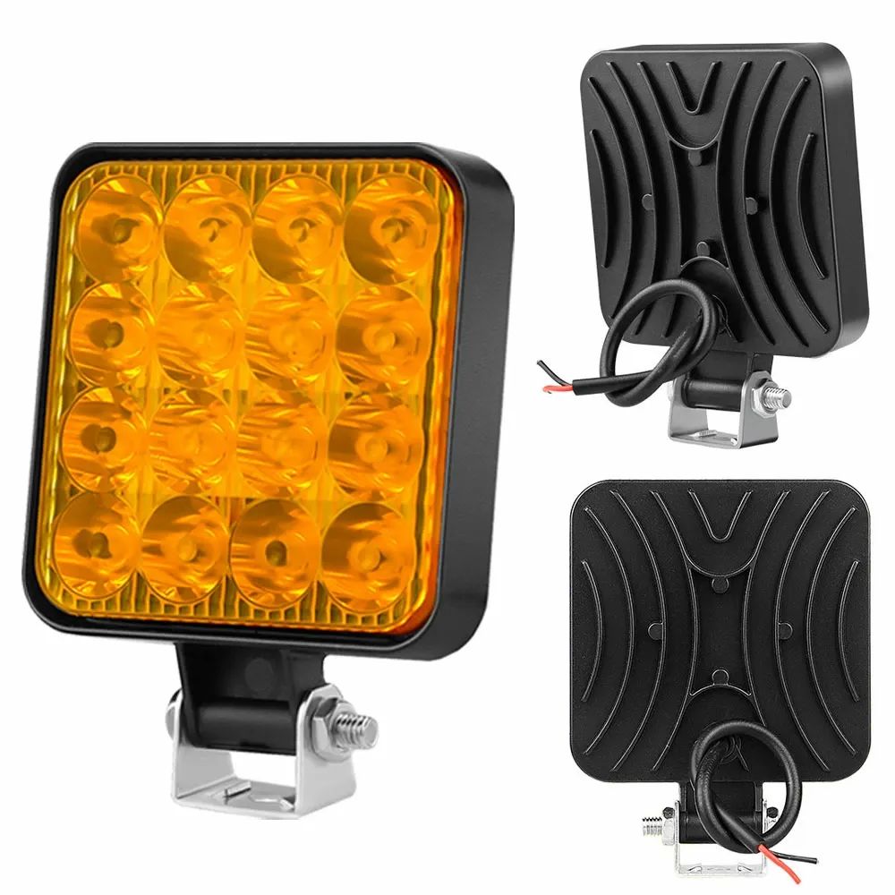 4個セット】超ミニ2.5インチ LEDワークライト 作業灯 12V 48W 防水防塵
