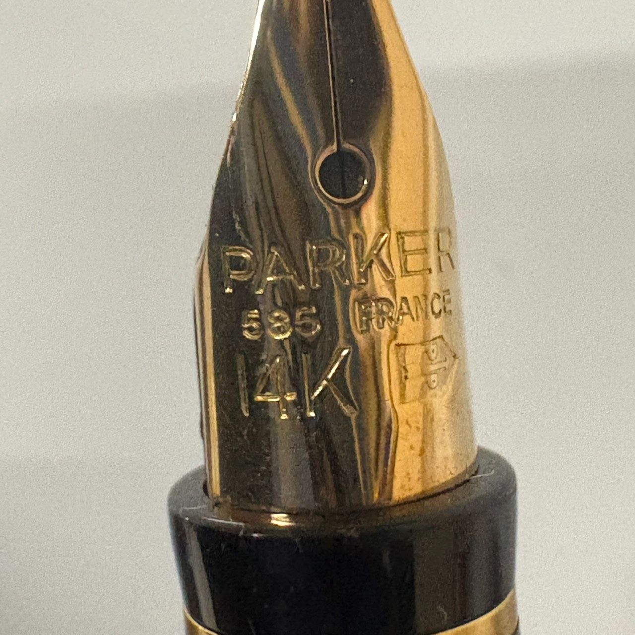 希少！！PARKER パーカー 万年筆 14K 585 NHKロゴ入り ブラック