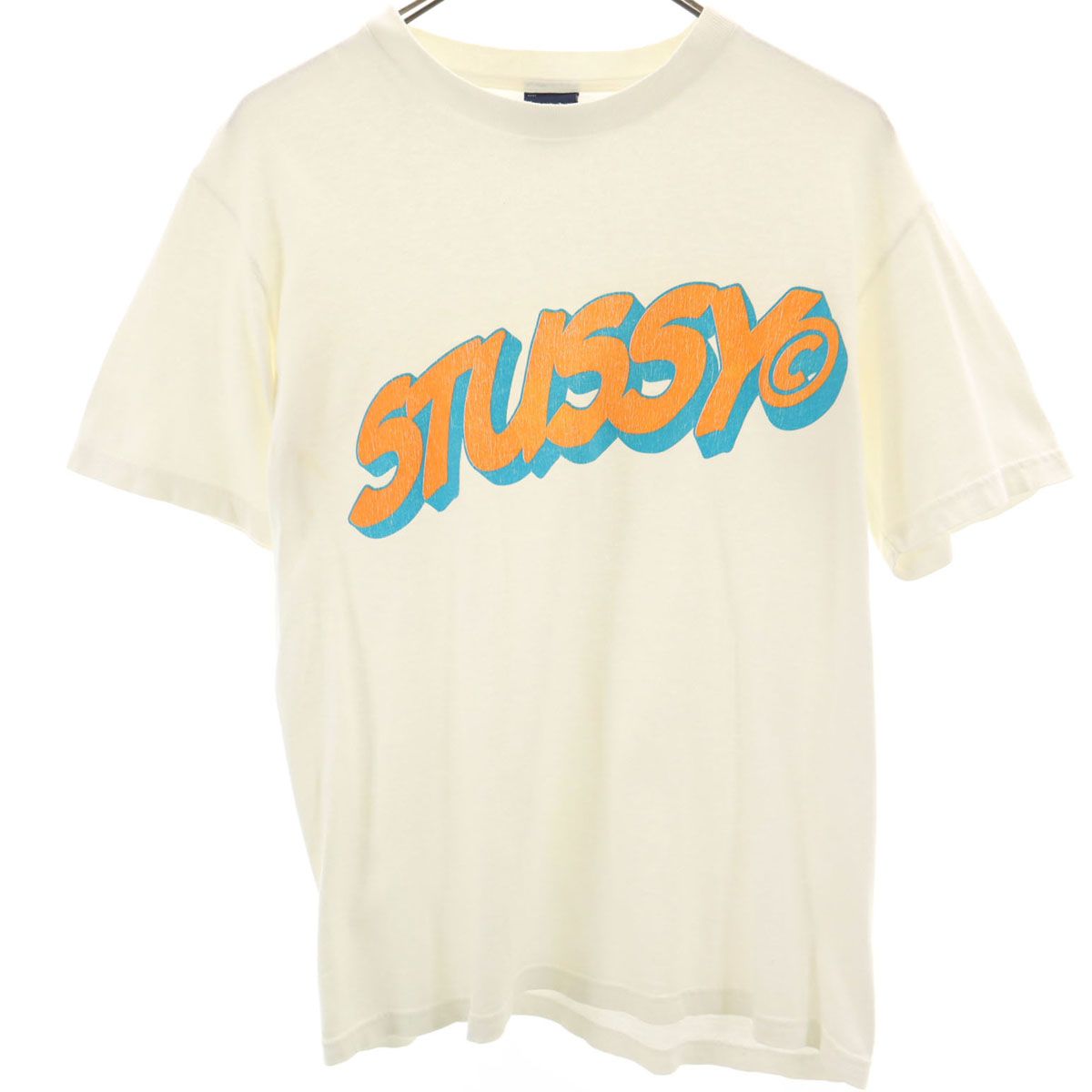 STUSSY ステューシー 90s 00s USA製 オールド 紺タグ 半袖 Tシャツ S