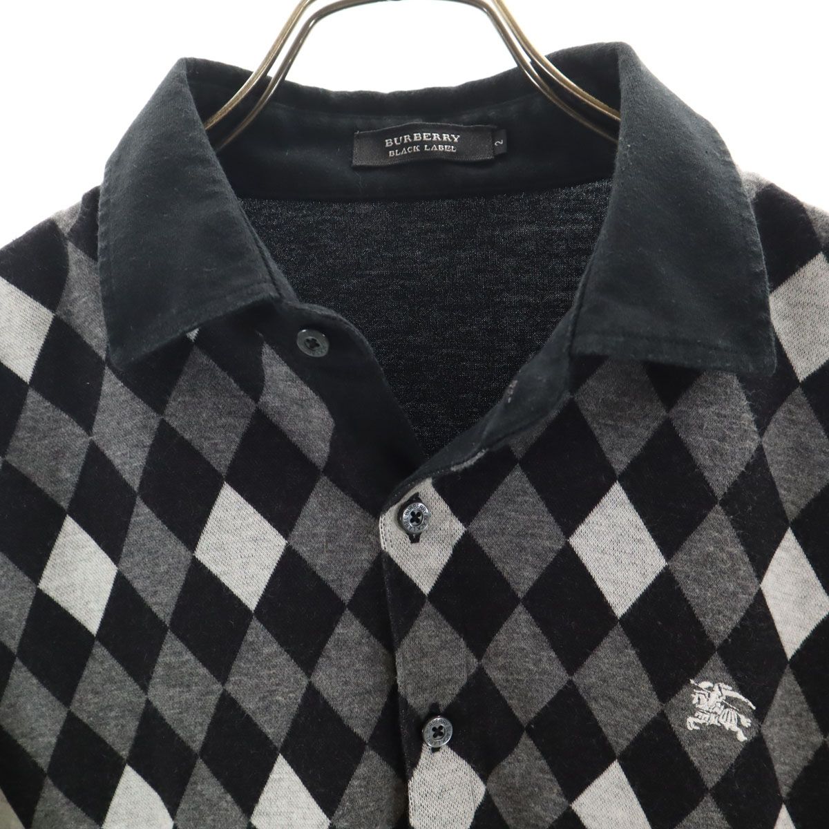 BURBERRY BLACK LABEL バーバリーブラックレーベル 日本製 アーガイル