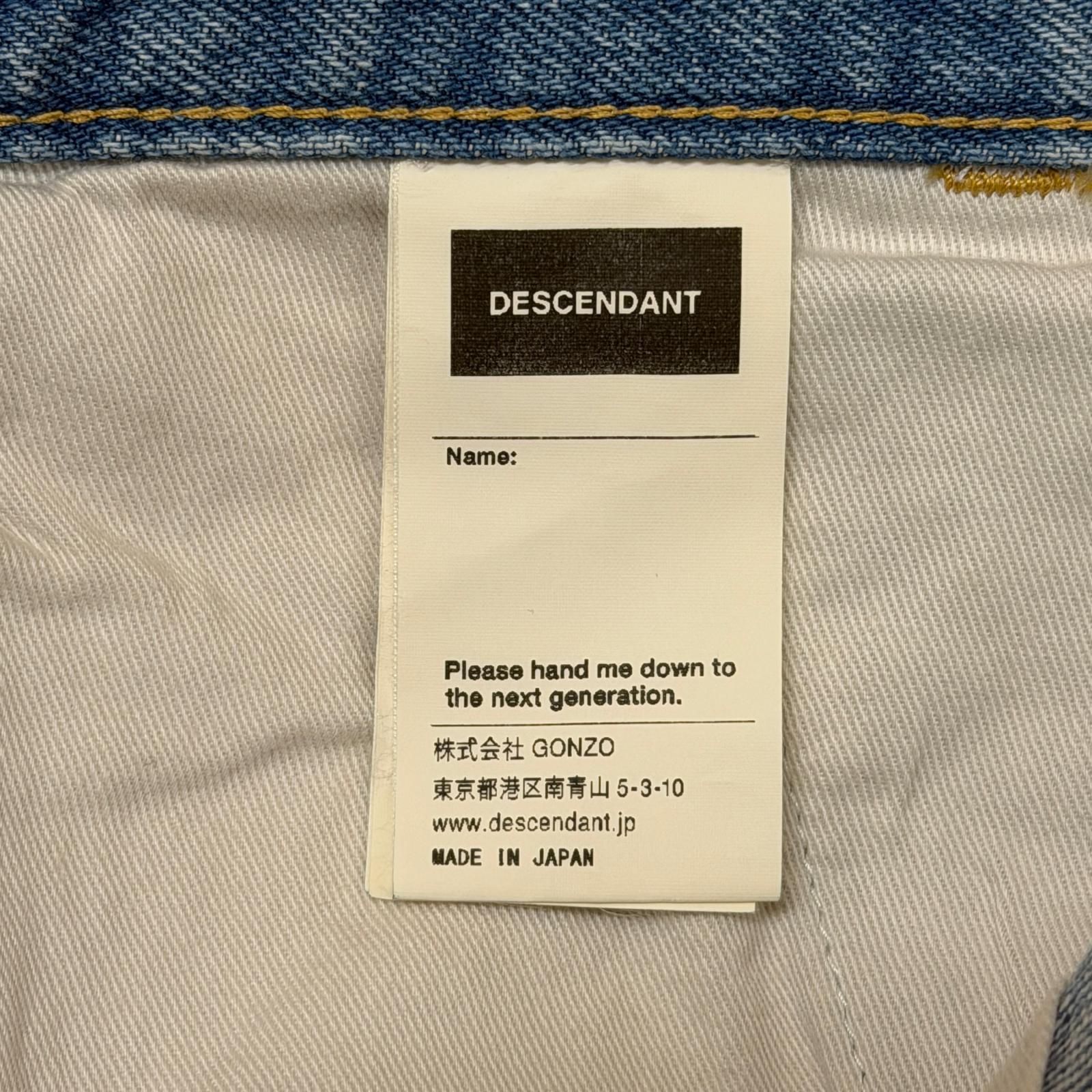 参考上代33000円 未使用 DESCENDANT 25SS DIY DENIM SHORTS デニム