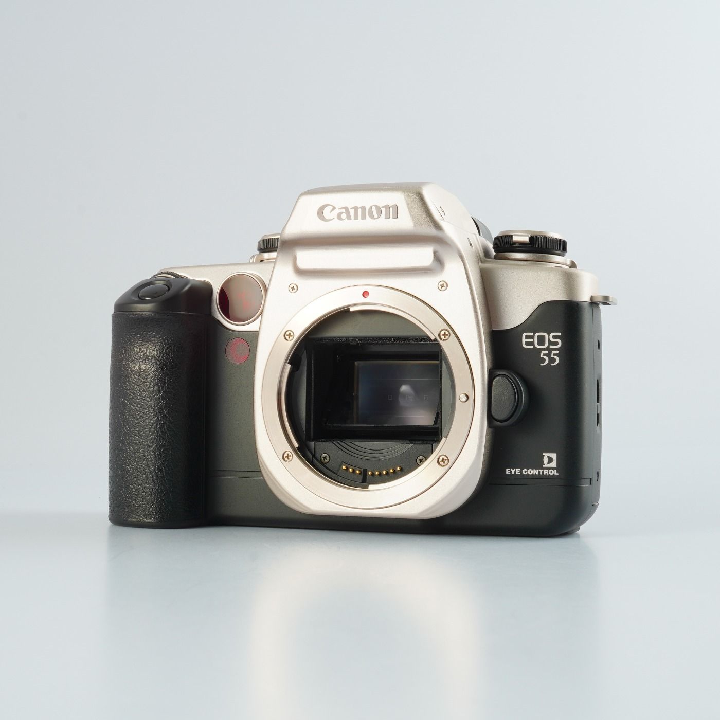 Canon キヤノン EOS 55 ELAN 望遠レンズセット 完動美品 Canon キヤノン EOS 55 (ELAN II) Gold AF フィルム一眼レフカメラ