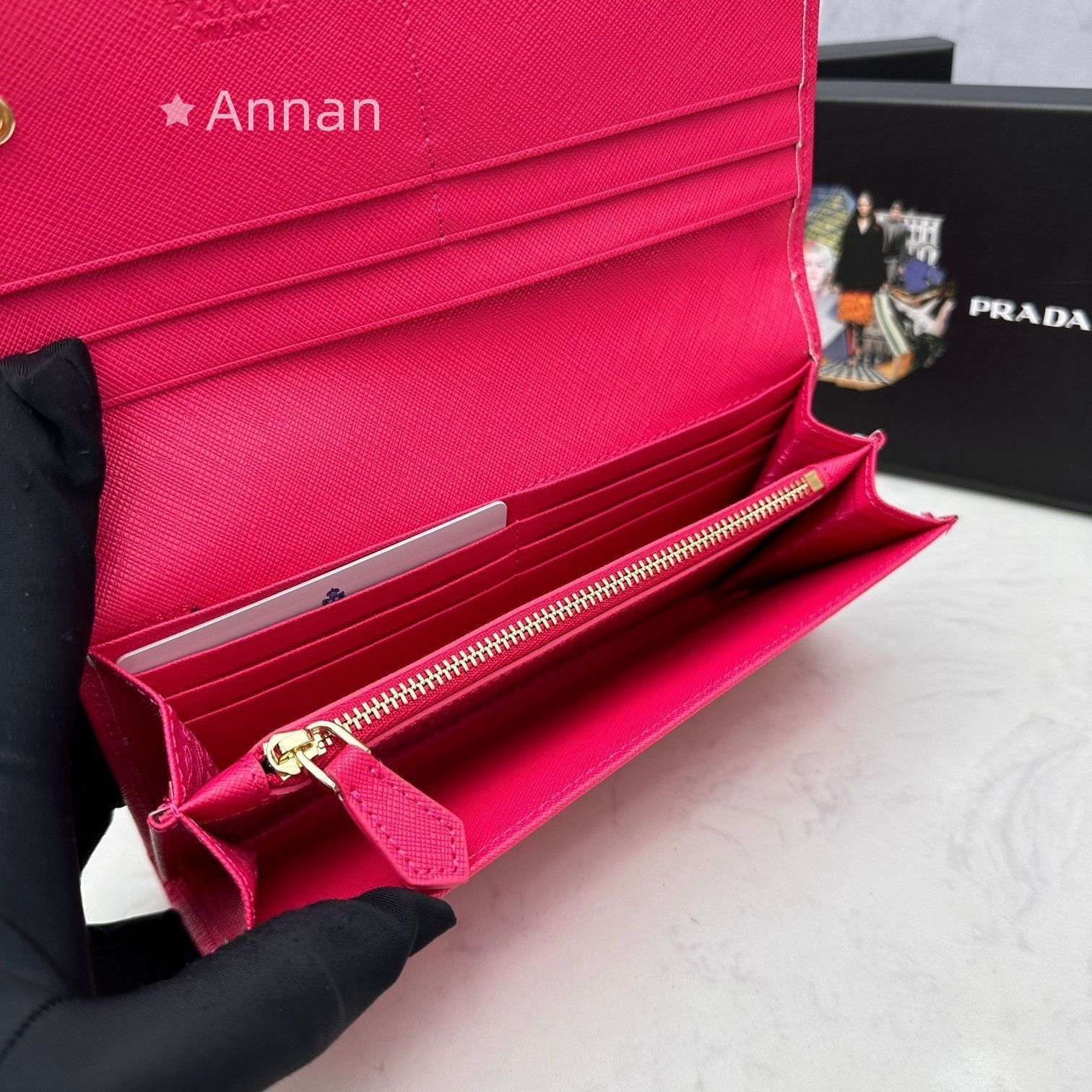人気 極美品 PRADA プラダ 長財布 さいふ ウォレット 長財布 小銭入れ