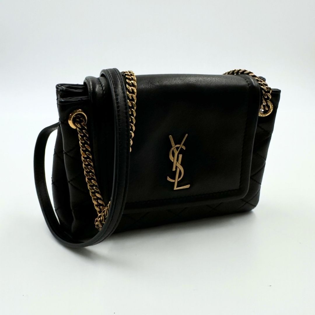 美品】Saint Laurent ミニ ノリータ レザー チェーンショルダーバッグ