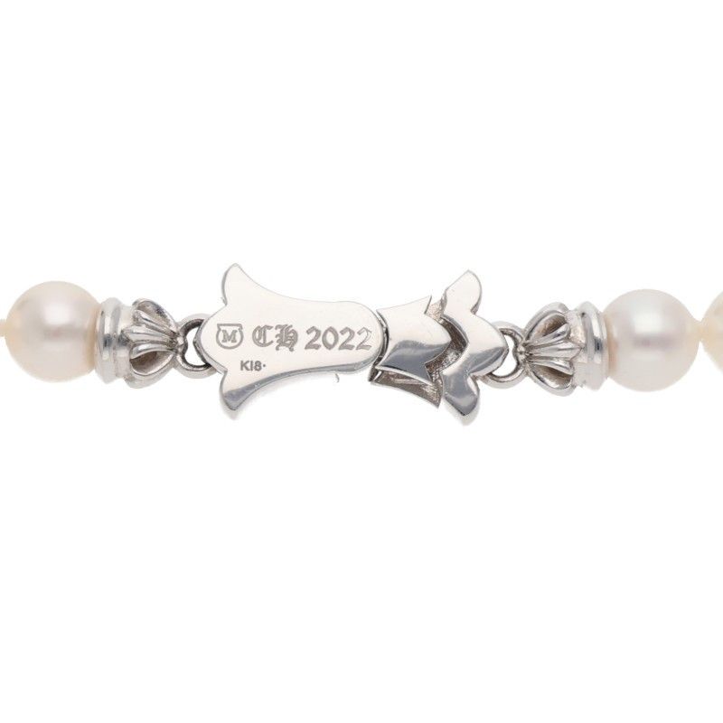 クロムハーツ NECKLACE PEARL TINY CH CRS P/DIA PAVEダイヤ/パール