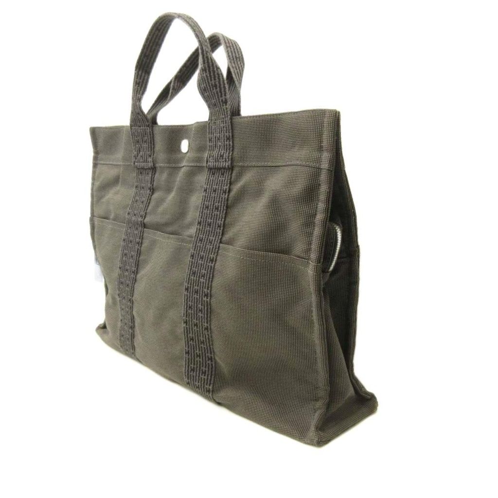 エルメス HERMES エールラインMM Herline トートバッグ キャンバス
