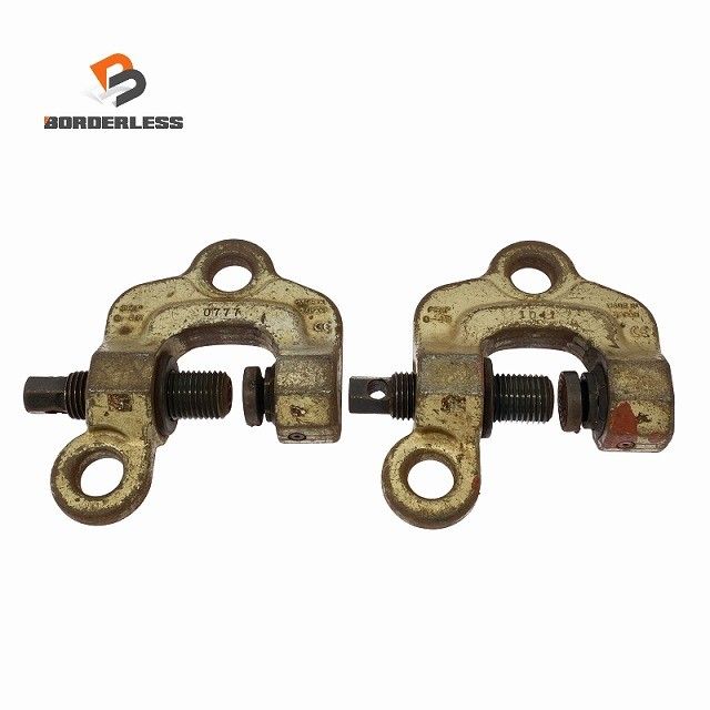☆中古品2点セット☆SUPER TOOL スーパーツール スクリューカムクランプ SWC1S 荷重1トン 鋼板 吊り上げ 吊り下げ131051