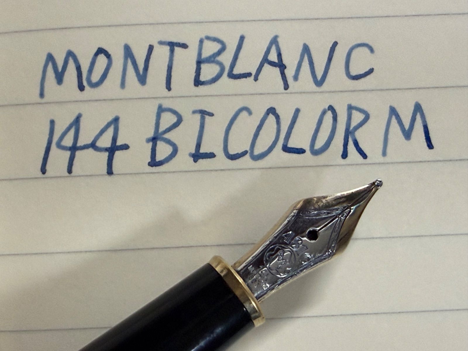 美品 モンブラン montblanc マイスターシュテュック 144 ブラック 中白