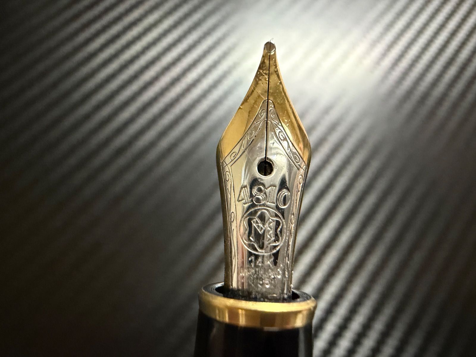 美品 モンブラン montblanc マイスターシュテュック 144 ブラック 中白