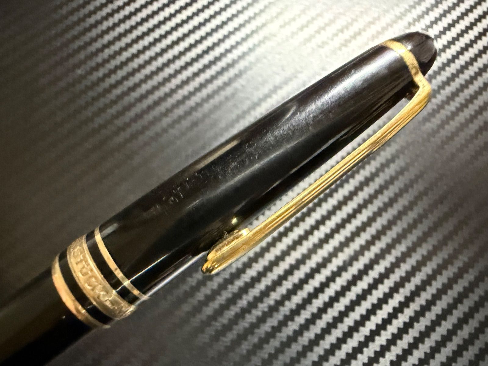 美品 モンブラン montblanc マイスターシュテュック 144 ブラック 中白