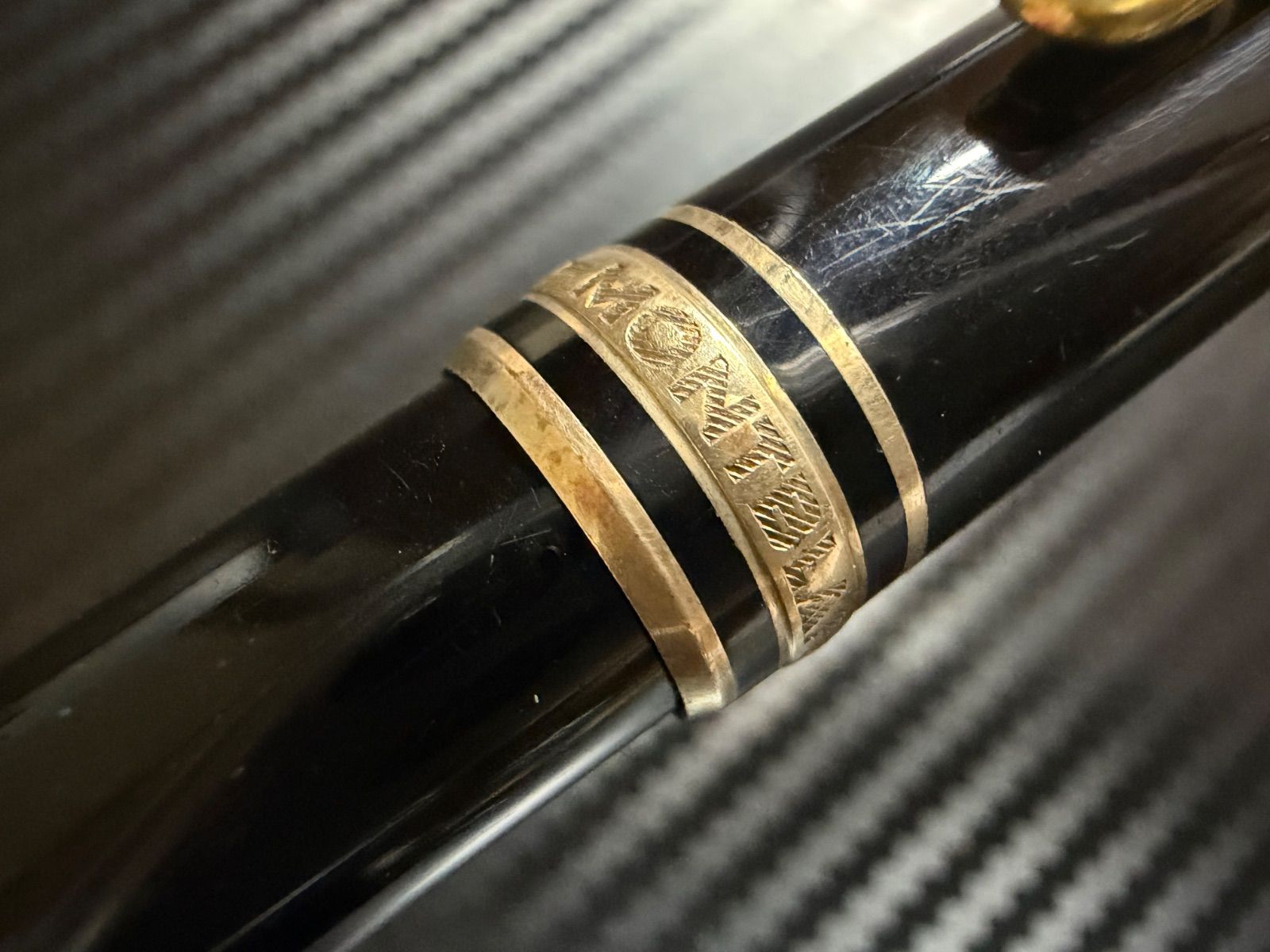 美品 モンブラン montblanc マイスターシュテュック 144 ブラック 中白