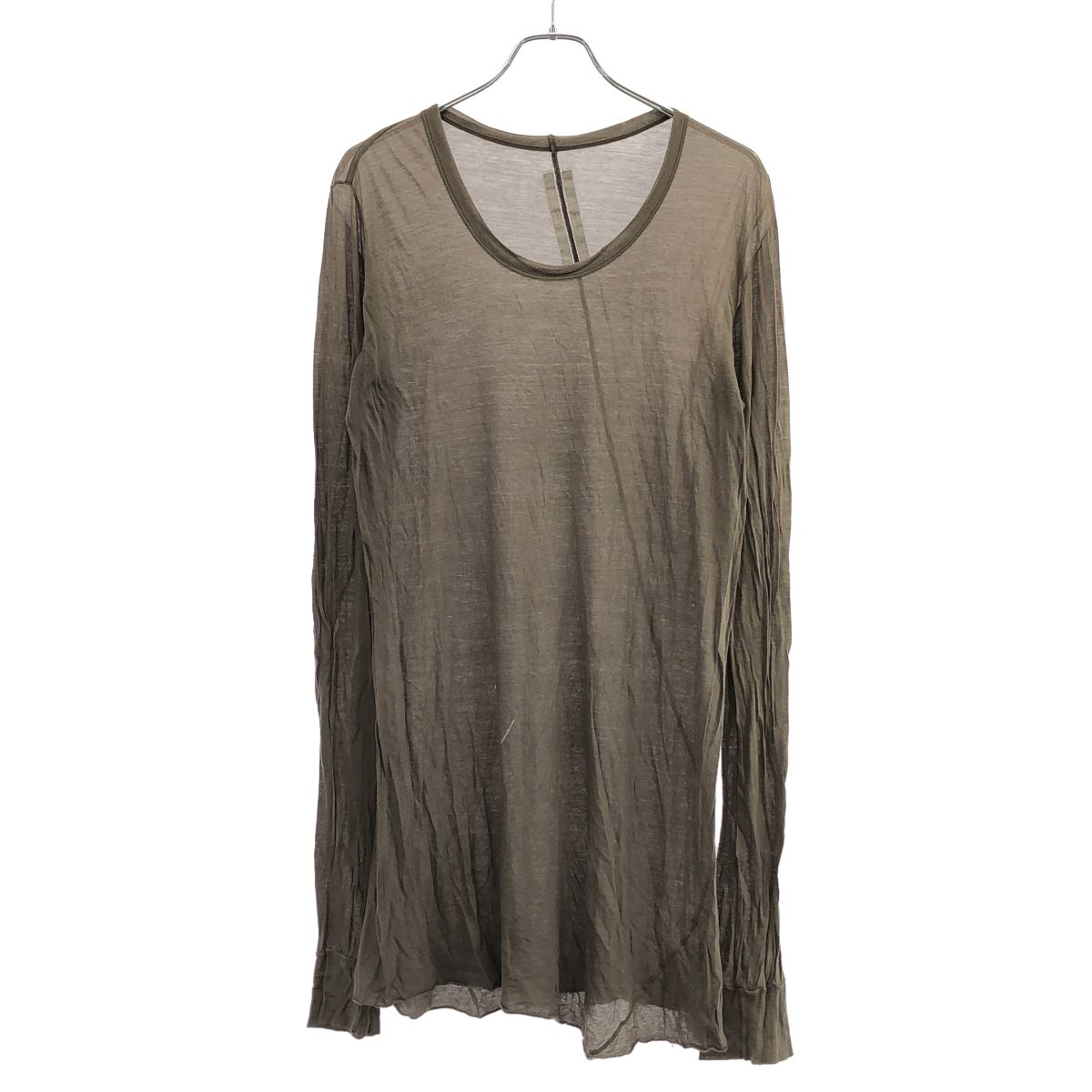 Rick Owens リックオウエンス 15SS ロングスリーブカットソー カーキ ｰ
