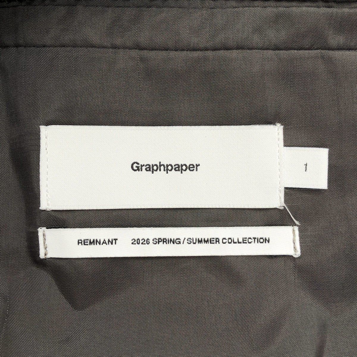 Graphpaper グラフペーパー 26SS Techno Wool Twill Compact Shoulder