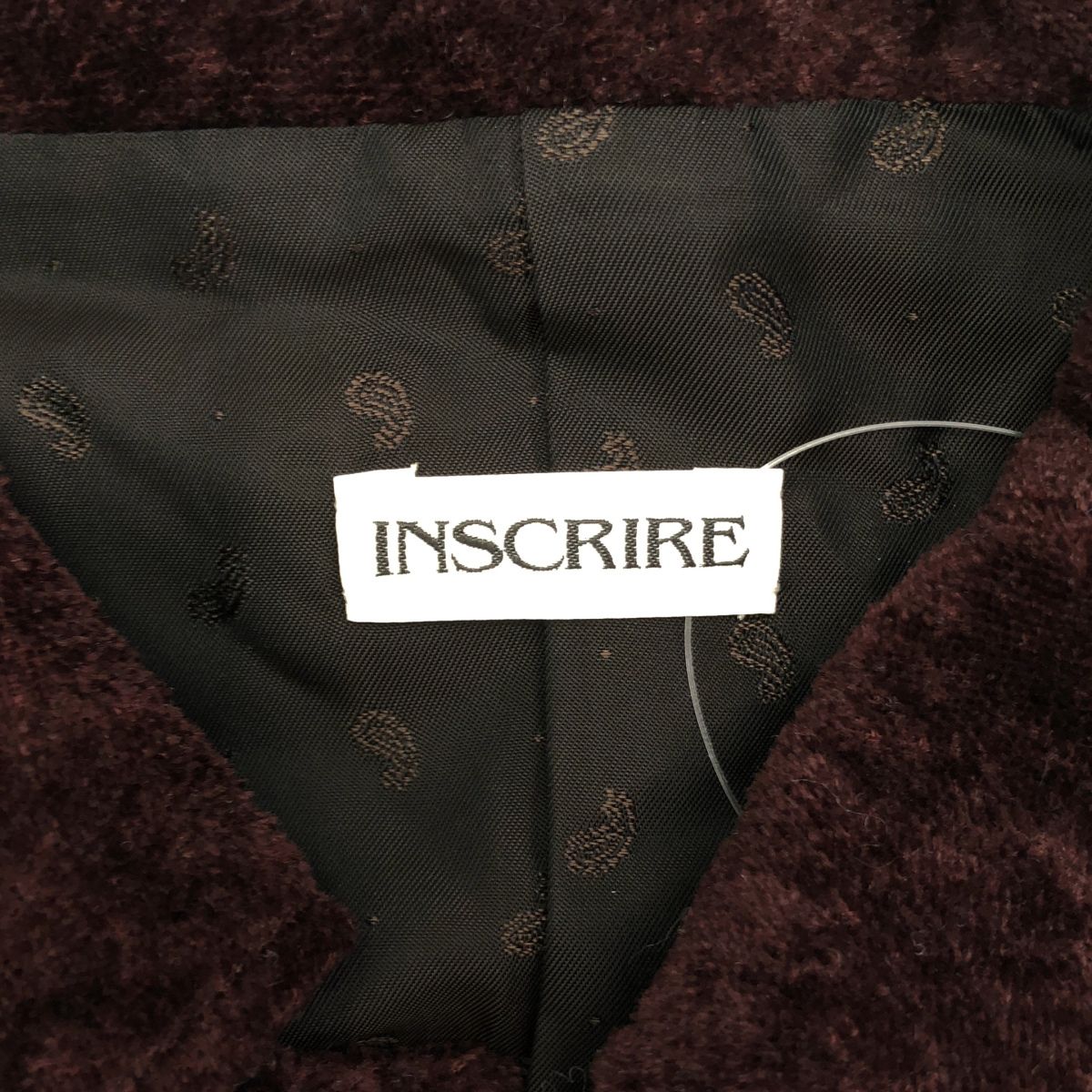 INSCRIRE アンスクリア 24AW Velvet kung fu shirt ベルベット