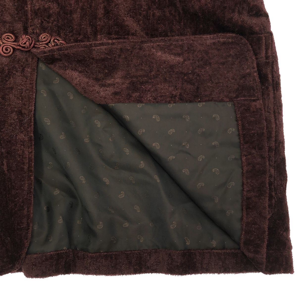 INSCRIRE アンスクリア 24AW Velvet kung fu shirt ベルベット