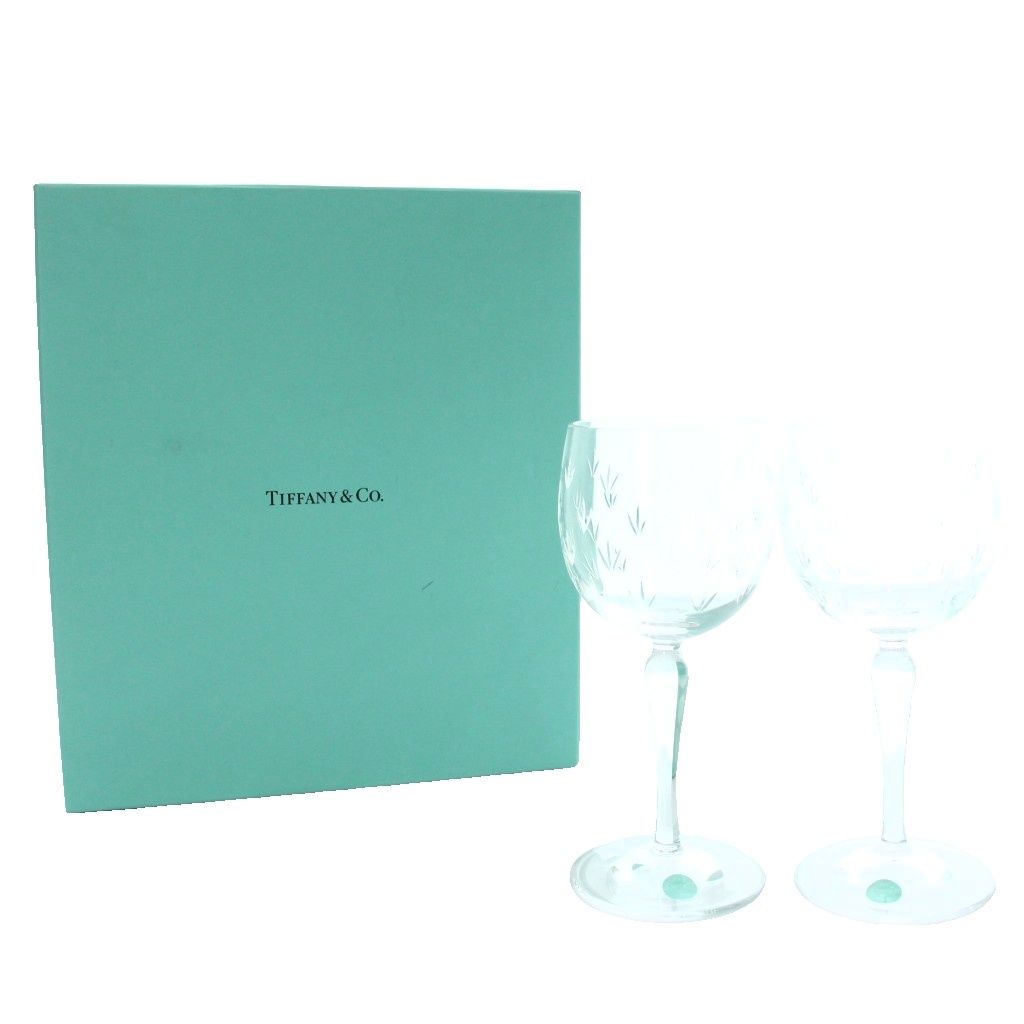 ティファニー TIFFANY & CO. フローレット ワイングラス 2個 セット