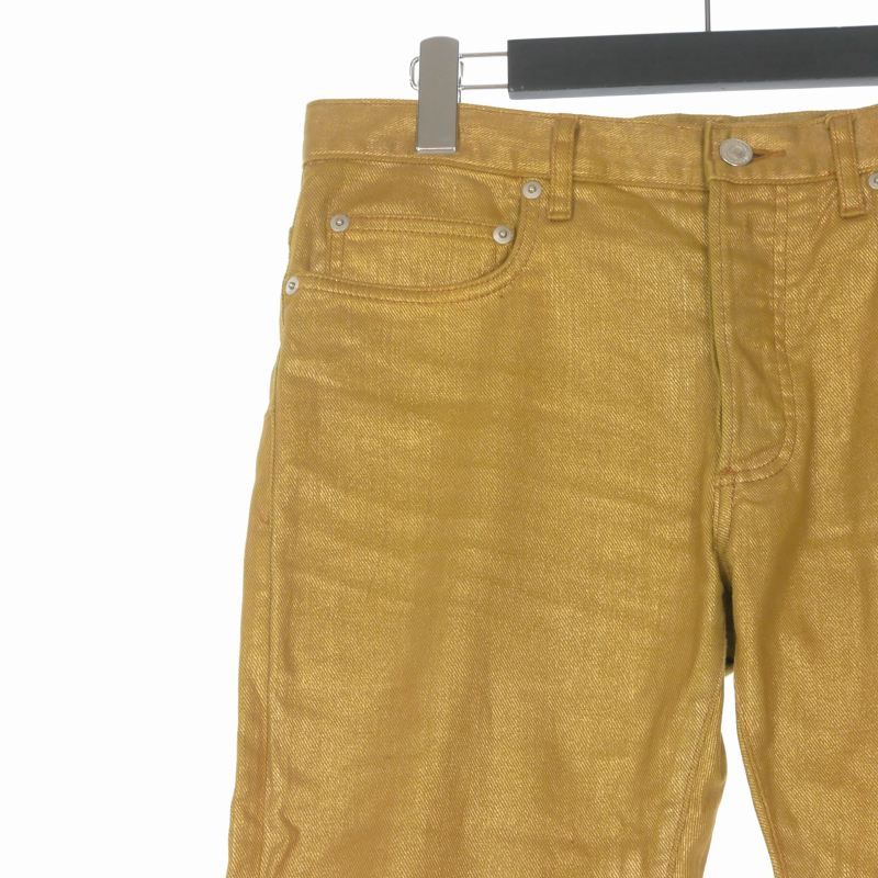 09ss DIOR HOMME ゴールドコーティング　デニム　28 ディオールオム Dior HOMME 09SS クリス期 コーティングデニムパンツ