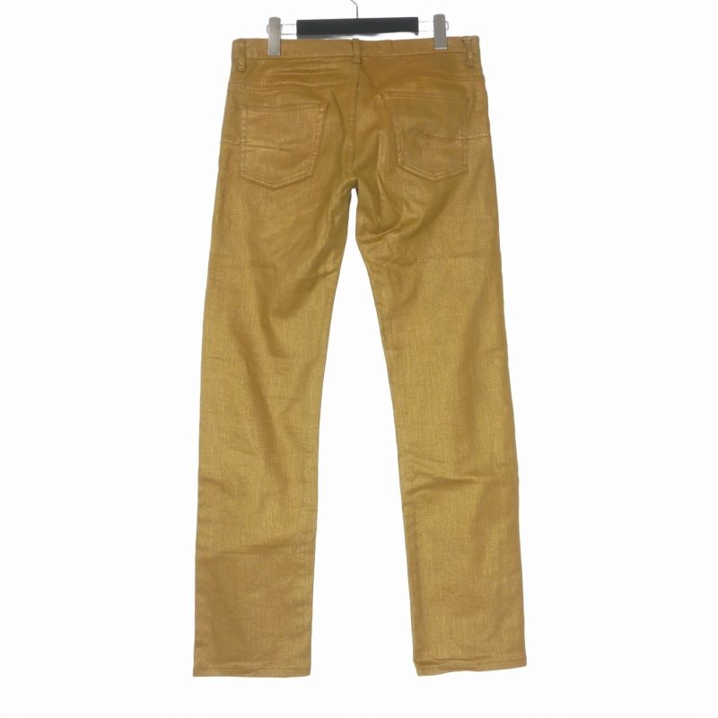 09ss DIOR HOMME ゴールドコーティング　デニム　28 ディオールオム Dior HOMME 09SS クリス期 コーティングデニムパンツ