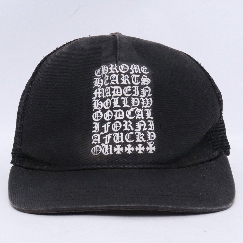 CHROME HEARTS アイチャート トラッカーキャップ ブラック - メルカリ