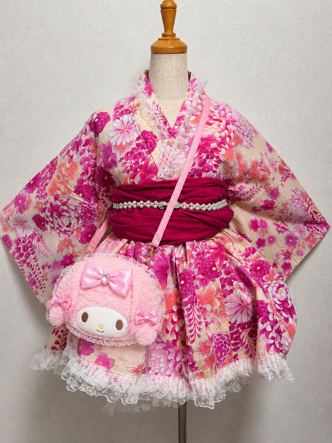 💖ピンクしか勝たん🎀姫ギャル浴衣ドレス🌸 大人ミニ - メルカリ