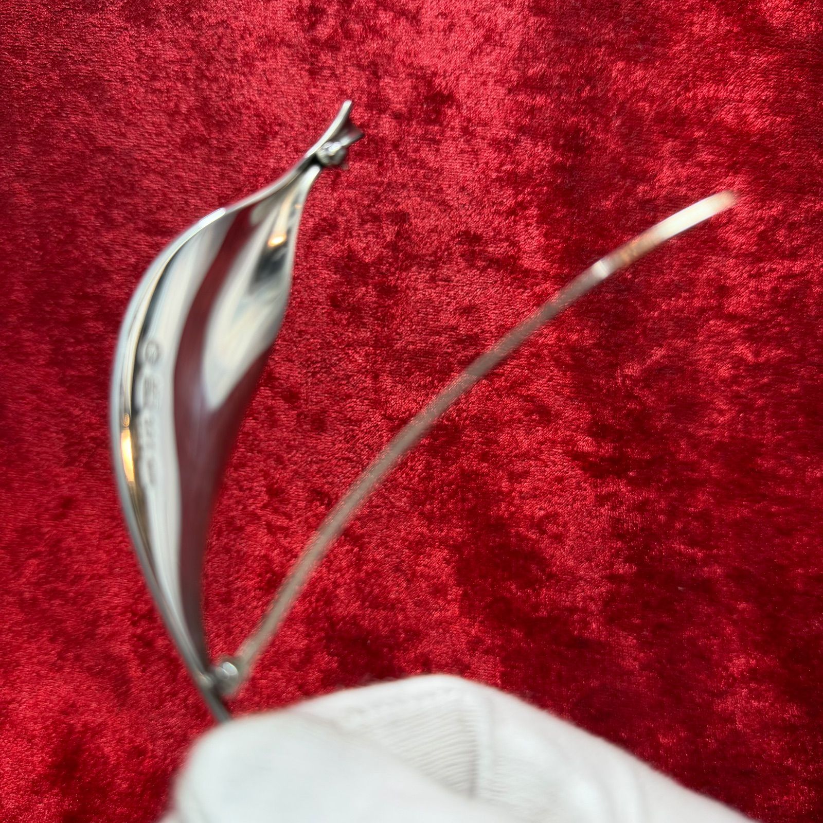 美品 ブローチ リーフデザイン TORUN ♯391 26.6g ジョージジェンセン