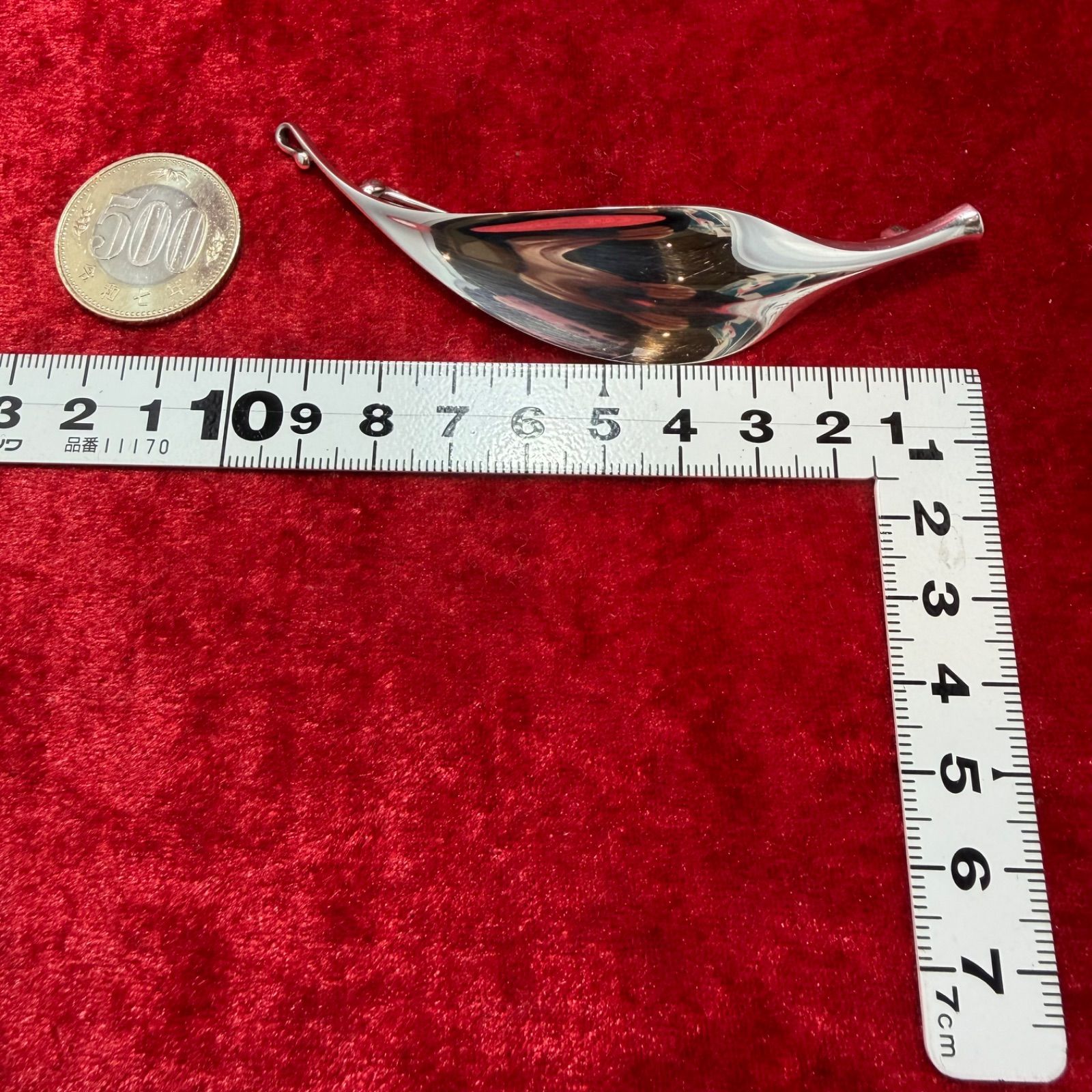 美品 ブローチ リーフデザイン TORUN ♯391 26.6g ジョージジェンセン