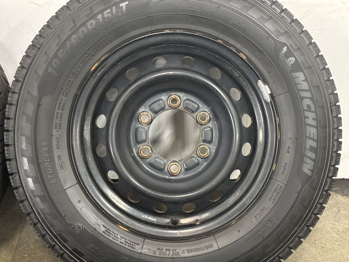 超バリ溝 スタッドレス付】トヨタ 200 ハイエース 純正 15in 6J +35