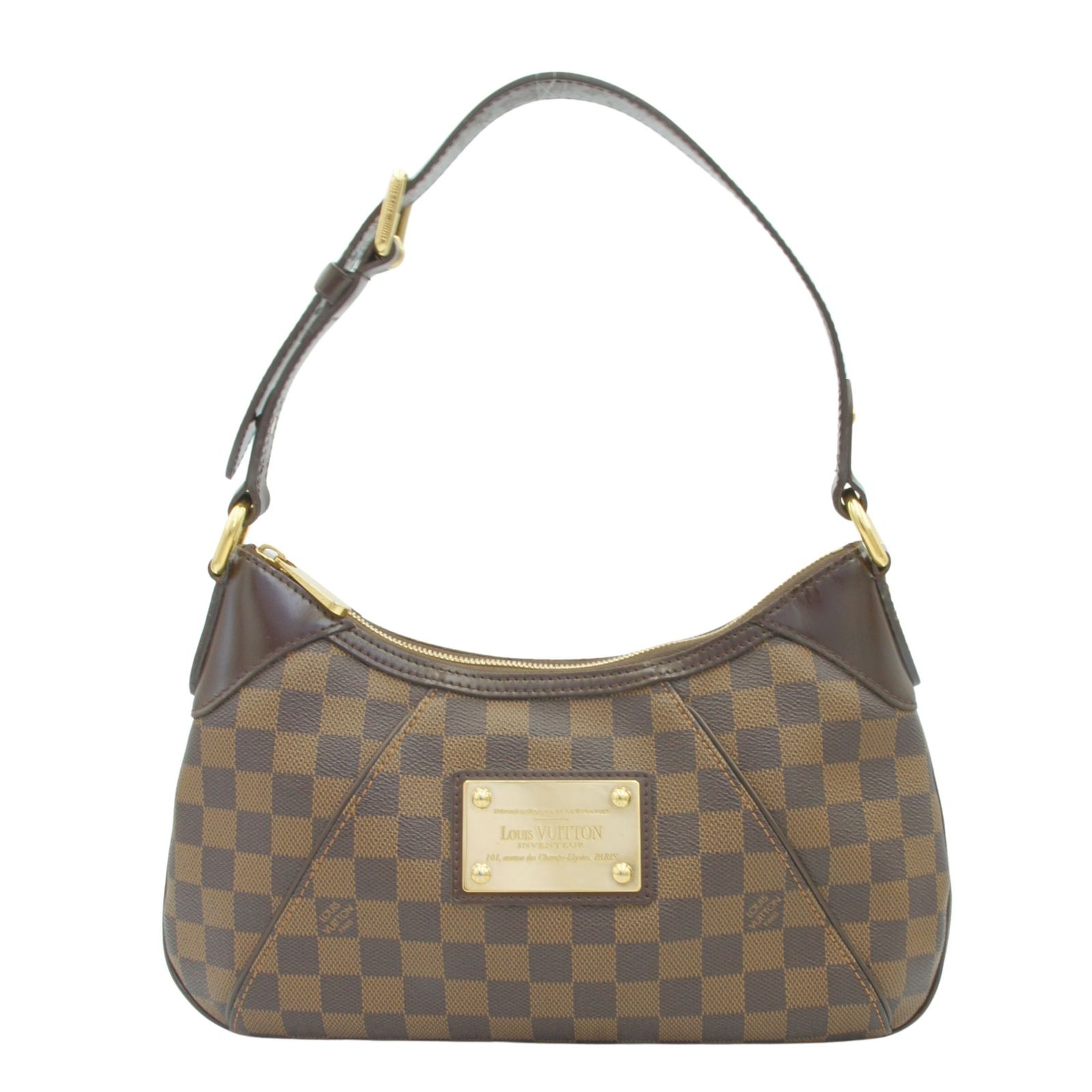 中古】LOUIS VUITTON ルイヴィトン テムズPM レディース ブラウン 茶