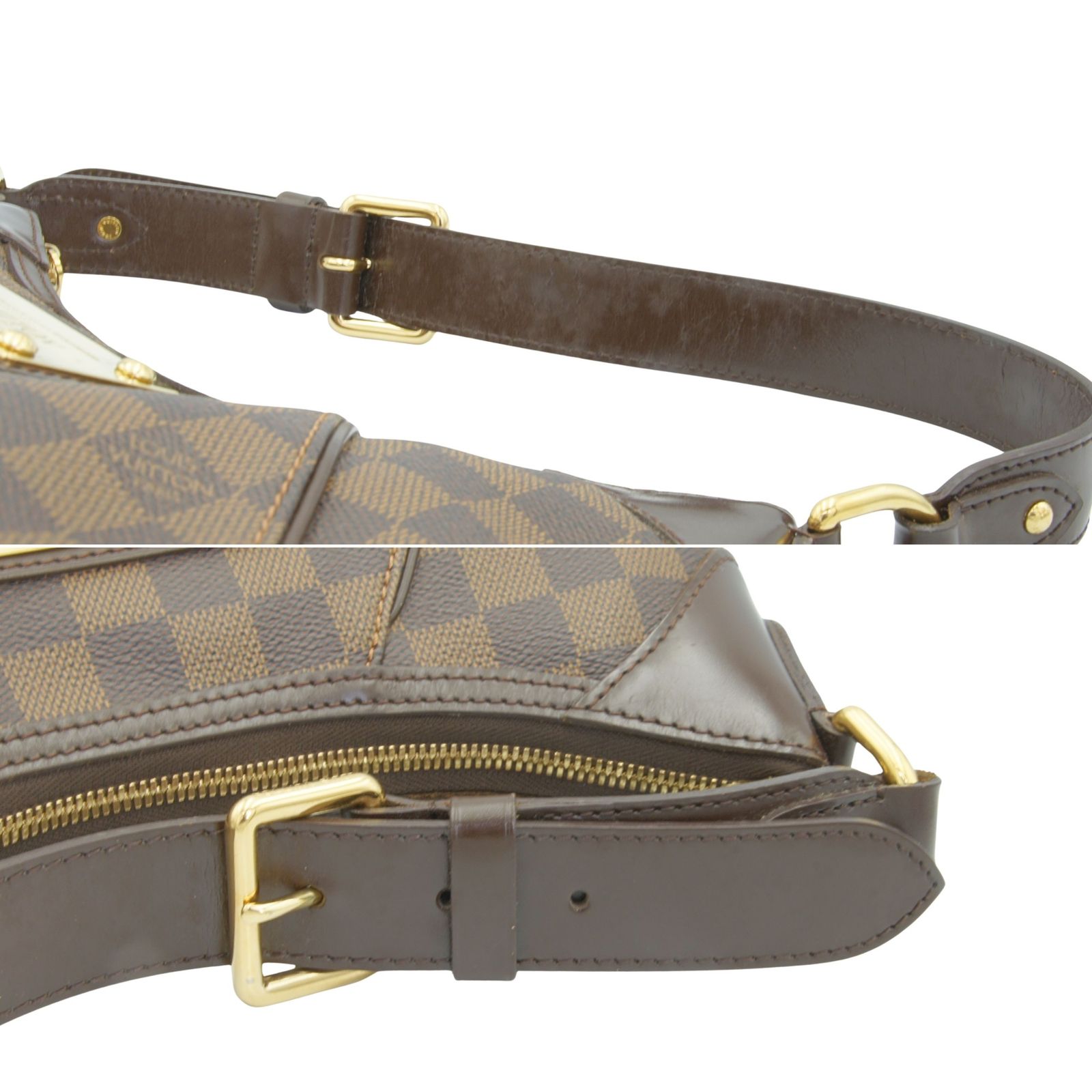 中古】LOUIS VUITTON ルイヴィトン テムズPM レディース ブラウン 茶