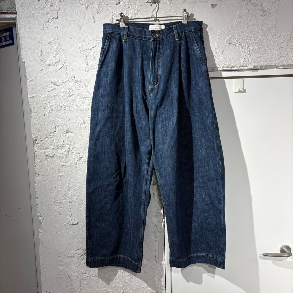 STUDIO NICHOLSON スタジオニコルソン Puch Washed Denim デニムパンツ