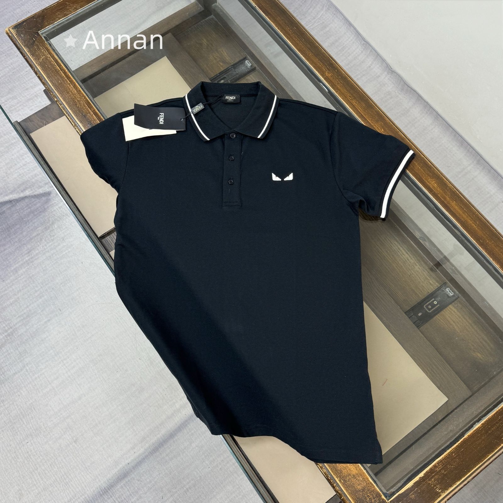 最終値下げ！新品 タグ付 FENDI フェンディ ポロシャツ 半袖シャツ POLO メンズ レディース ユニセックス カジュアル