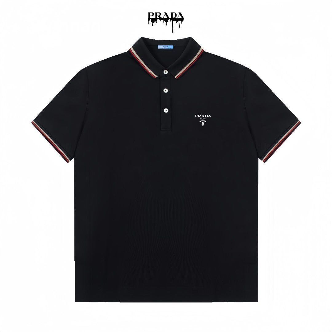 超美品 限定品 限界価格 新品！新品 タグ付 PRADA プラダ ポロシャツ 半袖シャツ POLO メンズ レディース ユニセックス カジュアル