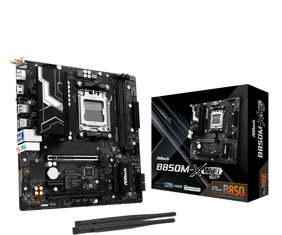 ASRock B850M-X WiFi R2.0 マザーボード Micro-ATXマザーボード MB6752 [R2.0] [X WIFI。] 17,423円
