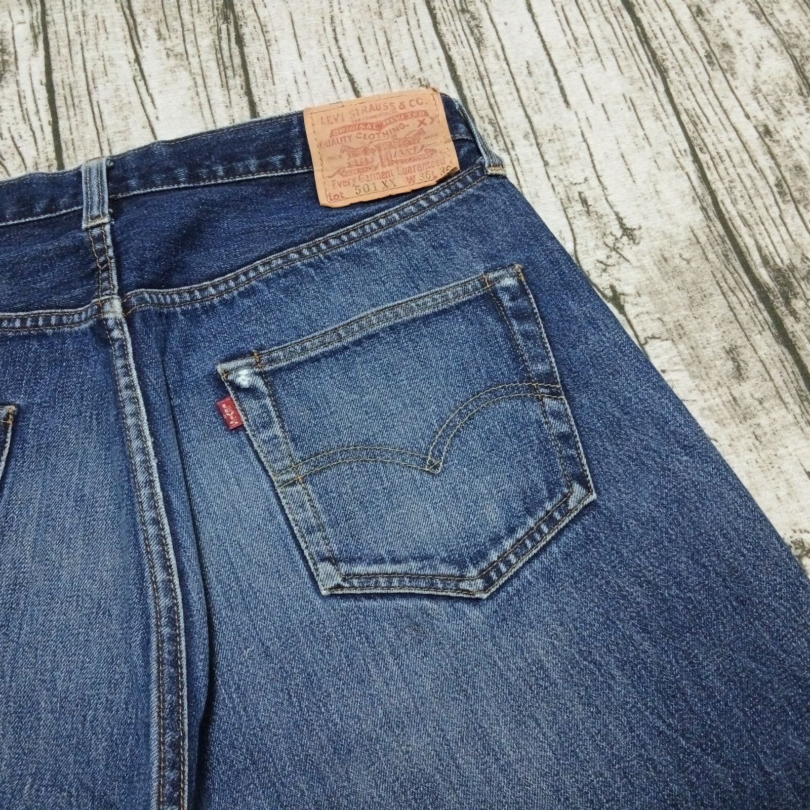 W36】 超雰囲気 バレンシア製 98年 LEVI'S 501XX 1955 BIG E ヒゲ 555