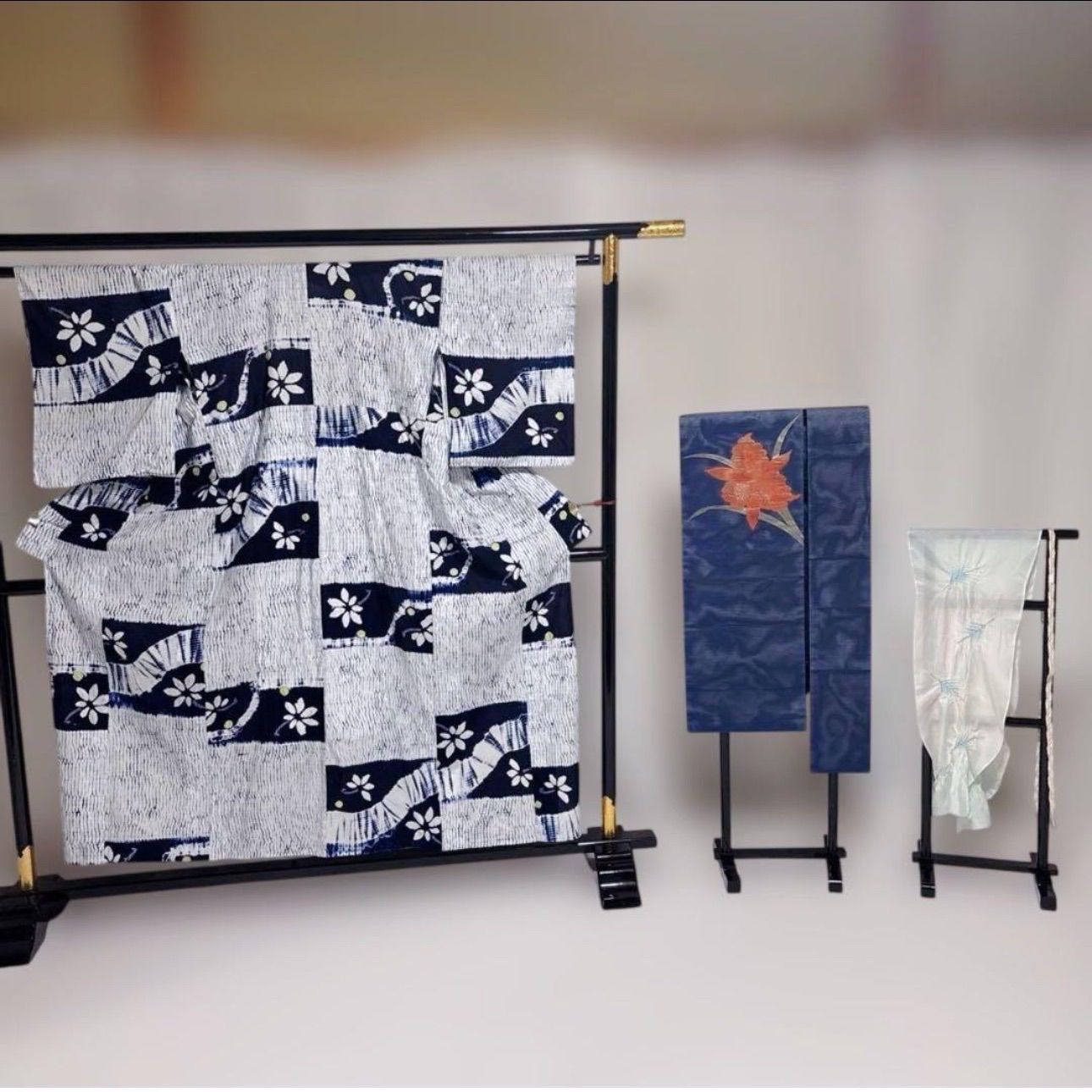 有松絞り 浴衣 フルセット 夏帯 夏帯締め 夏帯揚げ 美品 柳絞り - メルカリ