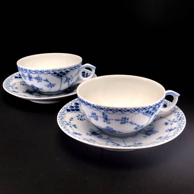 美品】Royal Copenhagen ロイヤルコペンハーゲン／ブルーフルーテッド