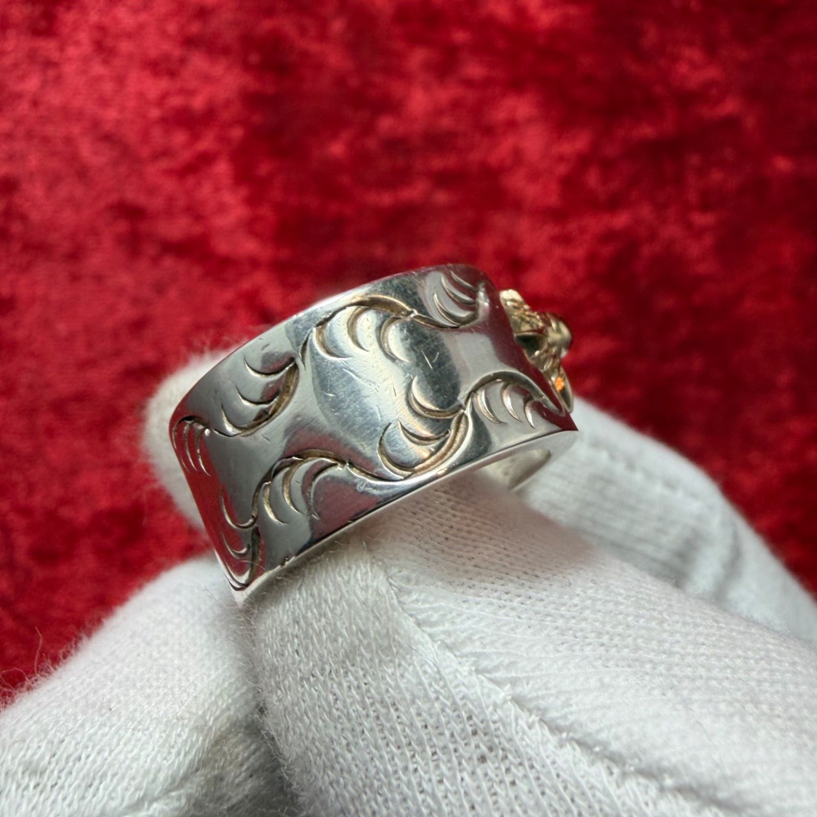 美品 太陽神 リング14号 SILVER×K18 14.2g アリゾナフリーダム/ARIZONA