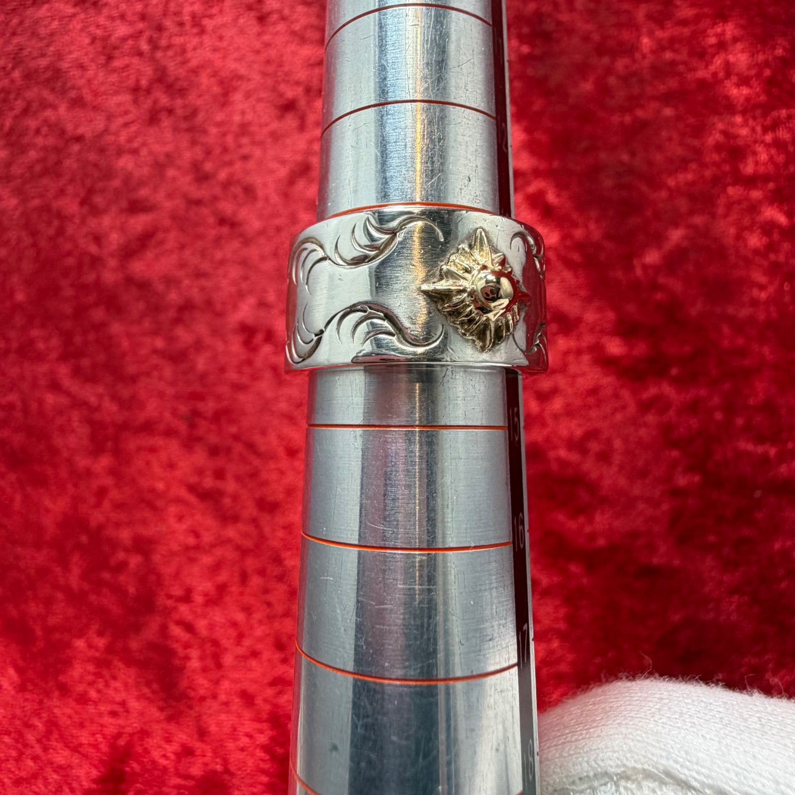 美品 太陽神 リング14号 SILVER×K18 14.2g アリゾナフリーダム/ARIZONA