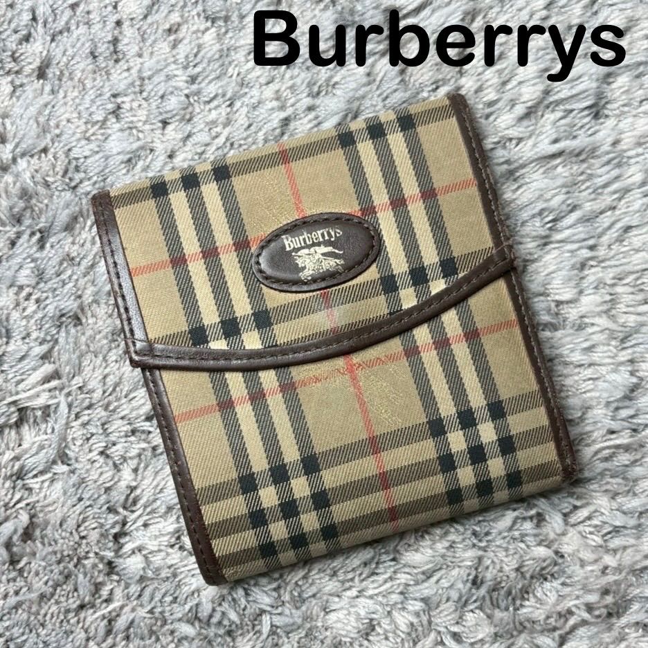 Burberrys バーバリー 三つ折り財布 ノバチェック レザー - メルカリ