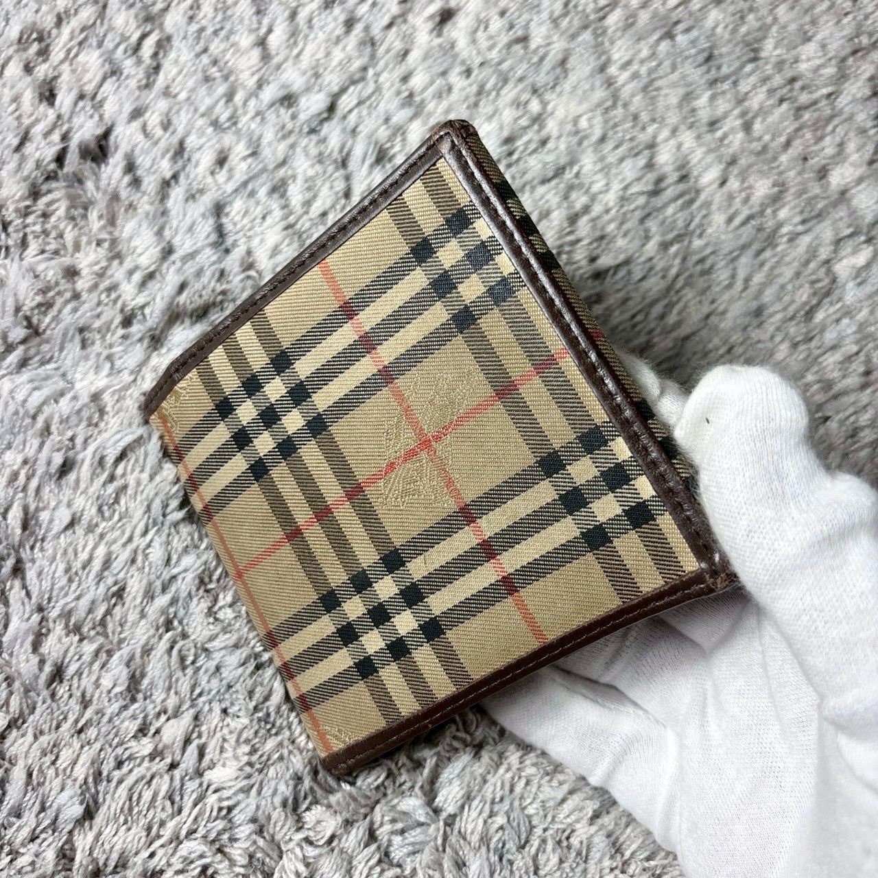 Burberrys バーバリー 三つ折り財布 ノバチェック レザー - メルカリ