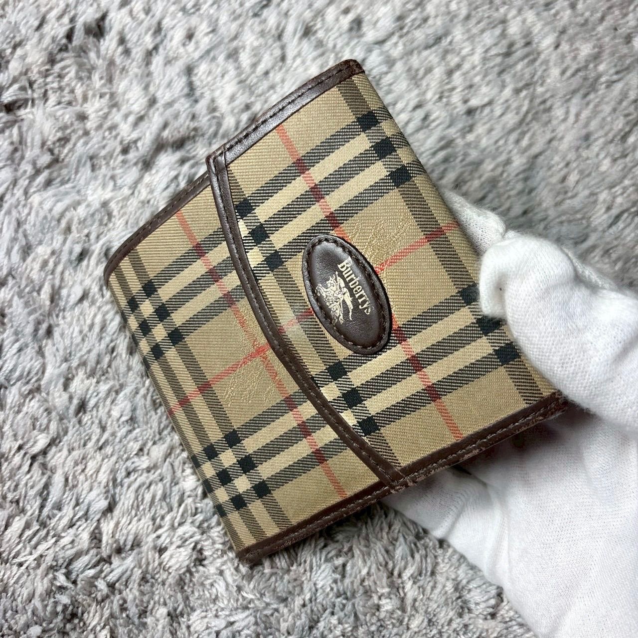 Burberrys バーバリー 三つ折り財布 ノバチェック レザー - メルカリ