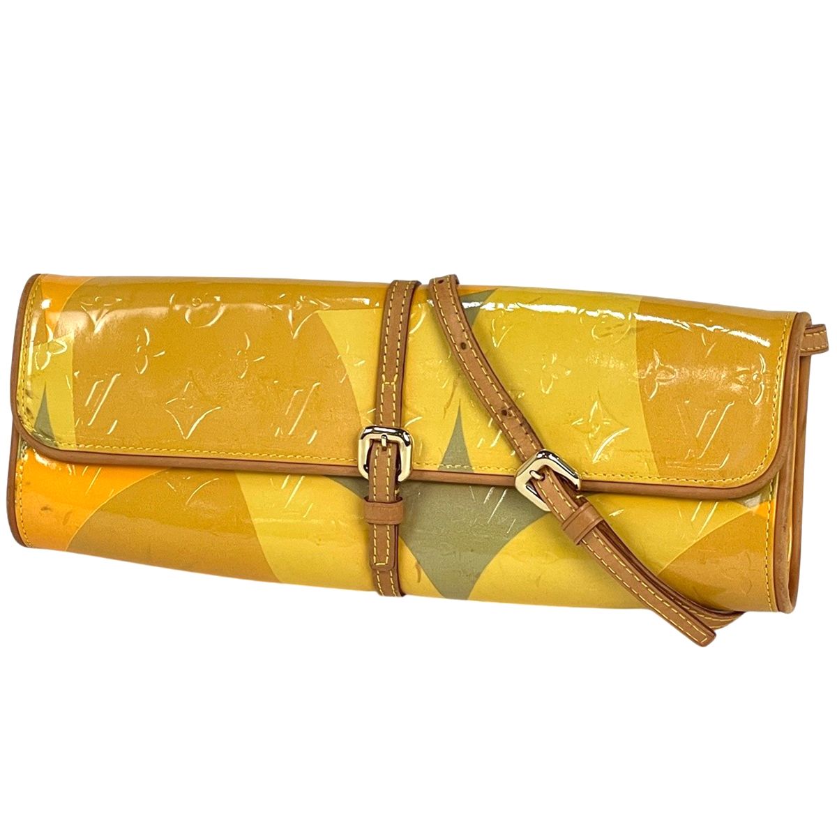 Louis Vuitton ベルニ　ハンドバッグ　イエロー　モノグラム ルイ・ヴィトン Louis Vuitton ポシェット フルール ショルダーバッグ